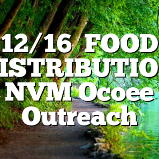 12/16  FOOD DISTRIBUTION NVM Ocoee Outreach